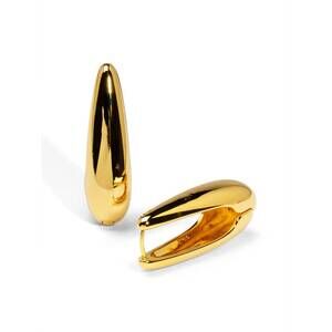 NEW RHO women's mega teardrop hoop earring in gold